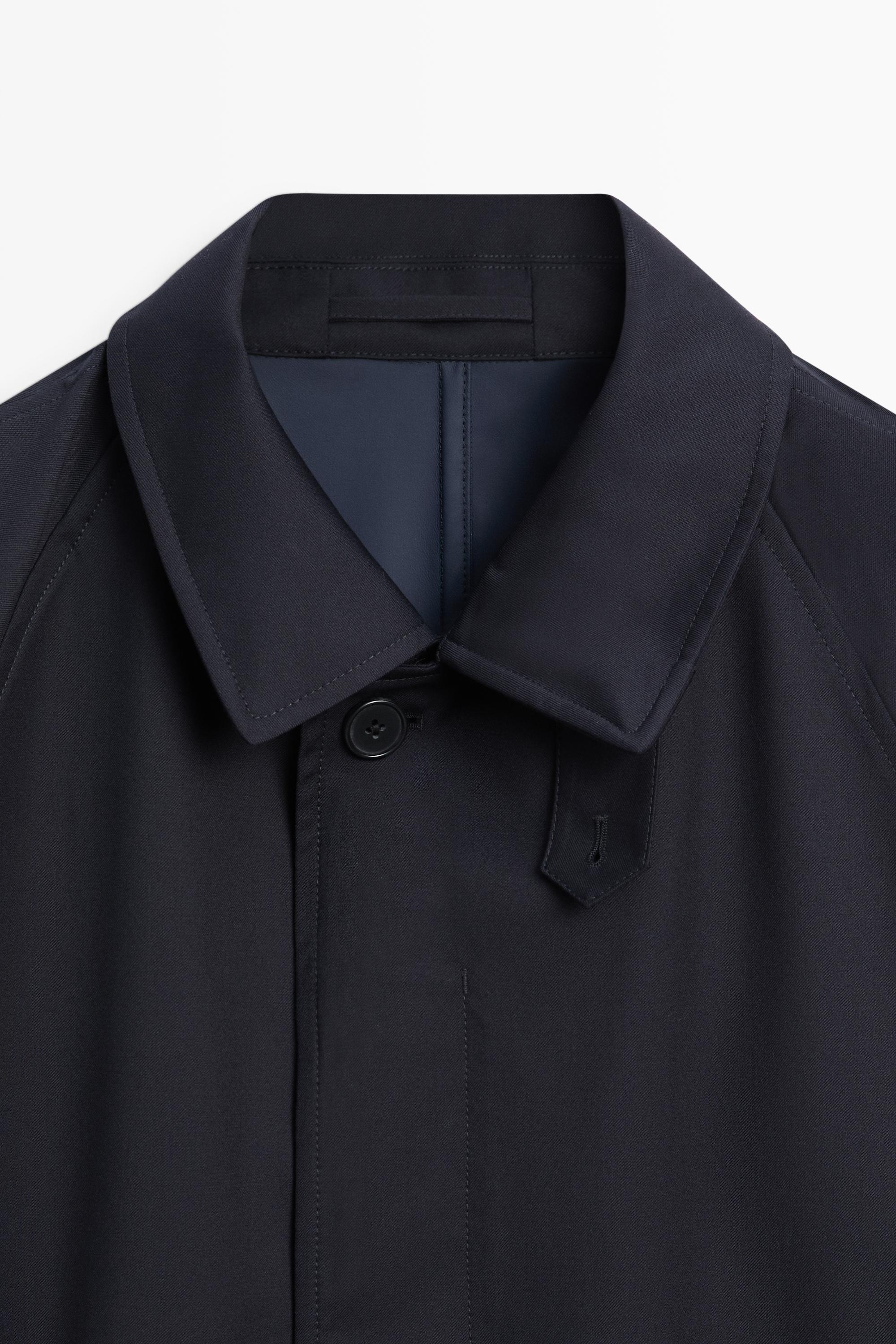 100% wool trench coat